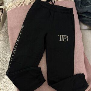 Taylor Swift TTPD sweatpants (Down Bad Crying at the Gym) size small NWOT